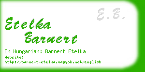 etelka barnert business card